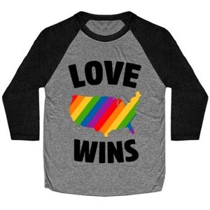 Love Wins Unisex Baseball T Shirt